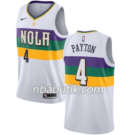 NBA Mænd Trøje New Orleans Pelicans Elfrid Payton 4 2018-19 Nike City Edition Hvid Swingman NBA Mænd Trøje New Orleans Pelicans Elfrid Payton 4 2018-19 Nike City Edition Hvid Swingman